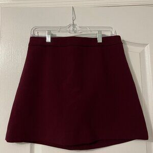 Express Maroon Skirt